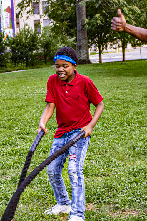 GlOW Partners are creating healthy fun events for Central Baltimore Youth. Photo © Edward Weiss